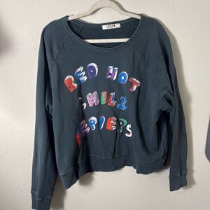 Letluv X Anthropologie Women's Red Hot Chili Peppers French Terry Sweatshirt L